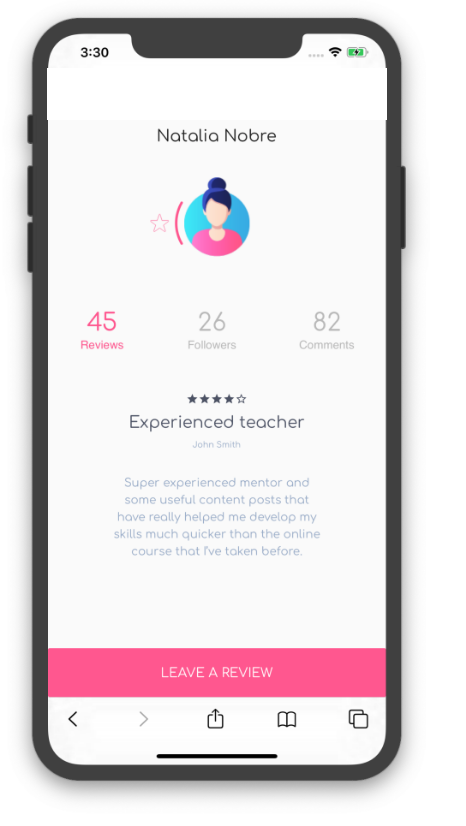 App profile concept